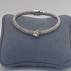 Lagos Single Station Pyramid Caviar Bracelet
